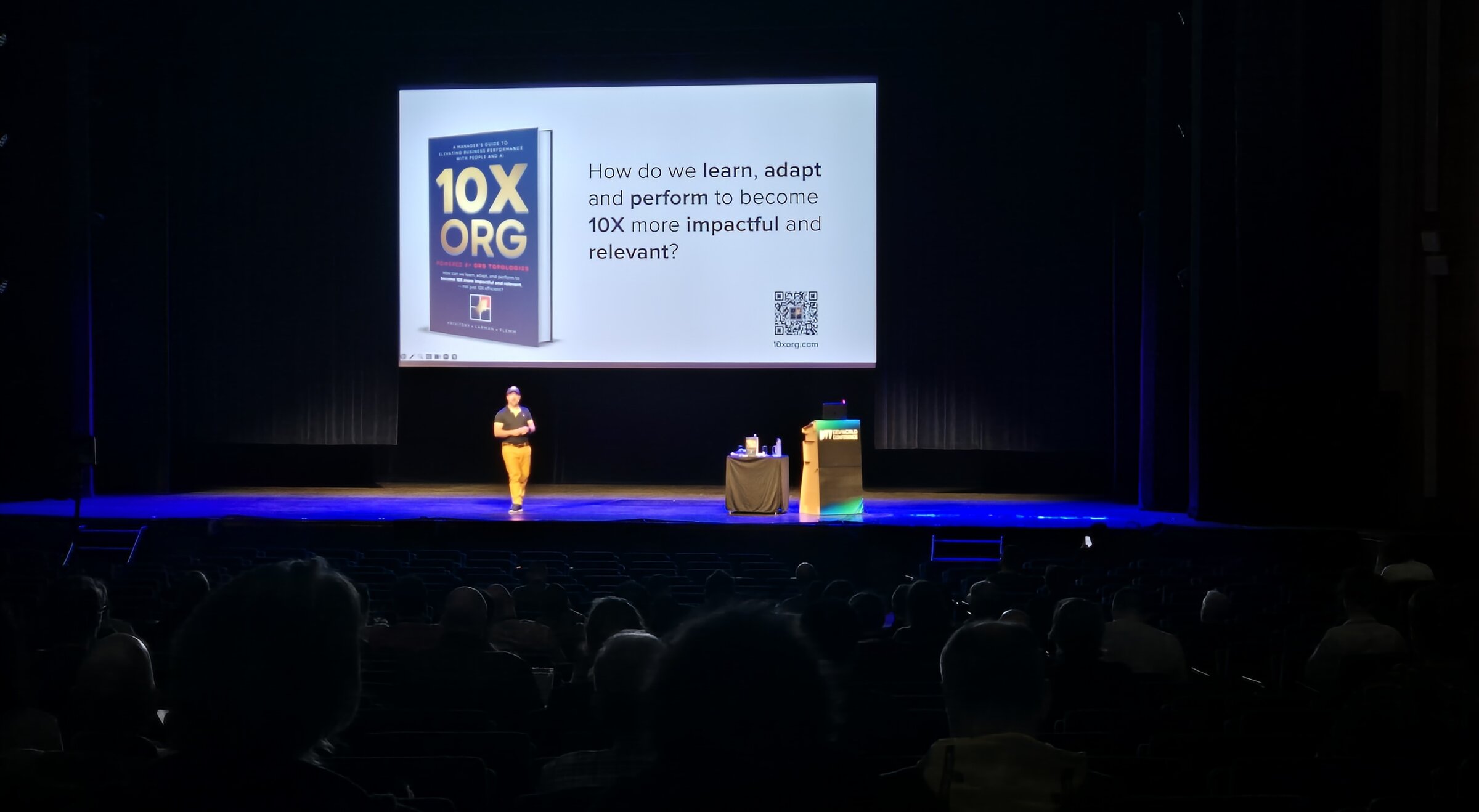 Alexey Krivitsky keynoting at DevWorld 2026